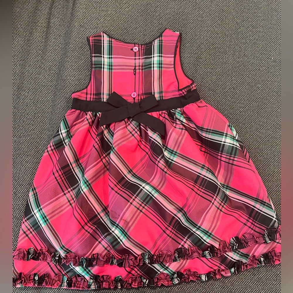 Oshkosh Pink Plaid Holiday Dress